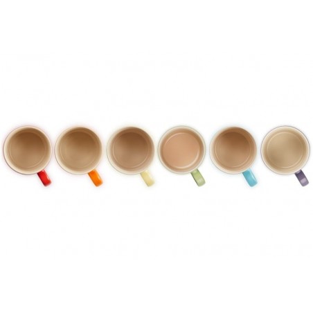 Set 6 Schalen 350ml Arco-íris em cerâmica de grés Le Creuset - Mimocook