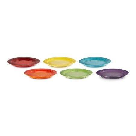 Set de 6 assiettes à desserts Arc-en-ciel Le Creuset | Le Creuset | Mimocook