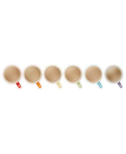 Set de 6 tasses à cappuccino Arc-en-ciel en céramique Le Creuset | Le Creuset | Mimocook