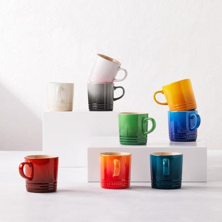 Le Creuset Steingut Regenbogen Satz von 6 Becher