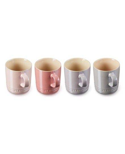 Set de 4 tazas grandes Metallics Pastel de cerámica de gres Le Creuset | Le Creuset | Mimocook