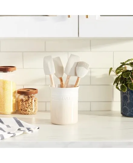 Set Pote utensílios e espátulas Craft em cerâmica de grés Le Creuset - Mimocook