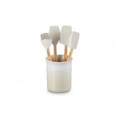 Set Pote utensílios e espátulas Craft em cerâmica de grés Le Creuset - Mimocook