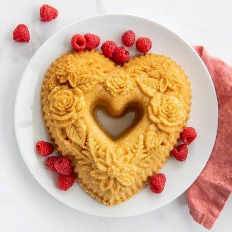 Nordic Ware Forma Floral Heart Bundt | Nordic Ware | Mimocook