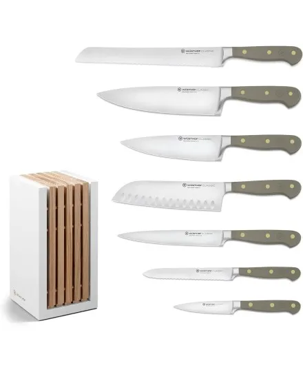 Wusthof Classic Colour Classic 8-teiliges Designer-Messerblock-Set