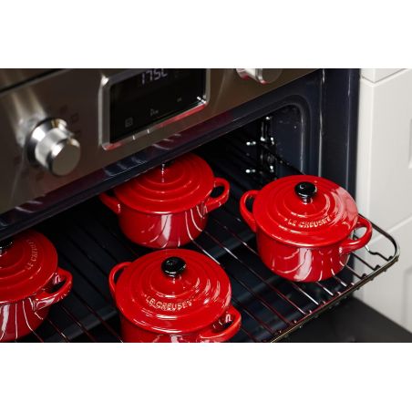 Le Creuset Steingut-Set mit 4 Petite-Kasserollen