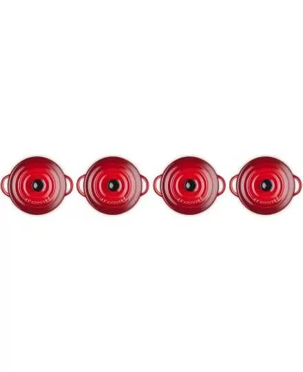 Set de 4 mini-cocottes en céramique Le Creuset