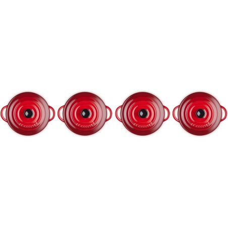 Set 4 mini cocottes em cerâmica de grés Le Creuset