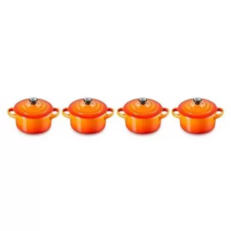 Set de 4 mini-cocottes en céramique Le Creuset