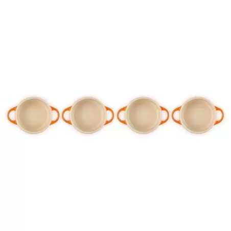 Set de 4 mini-cocottes en céramique Le Creuset