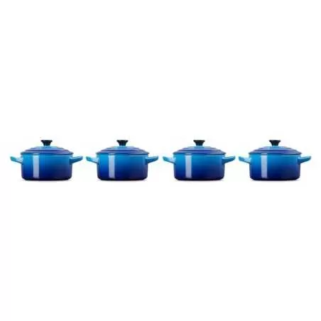 Set de 4 mini-cocottes en céramique Le Creuset
