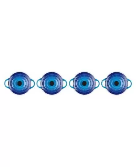 Set 4 mini cocottes em cerâmica de grés Le Creuset