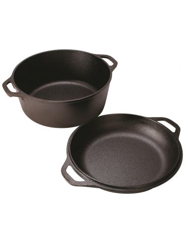 Lodge Gusseisen Double Dutch Oven 26cm