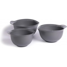 KitchenAid 3pc Nesting Mixing Bowl Set - Charcoal Grey