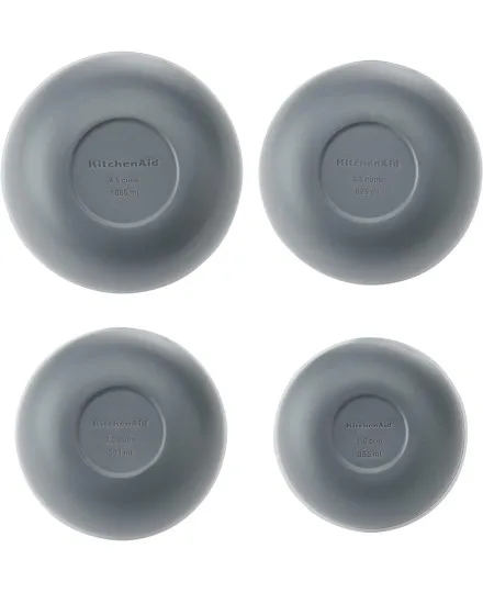 Set de taças preparação KitchenAid com tampas Cinzento - Mimocook