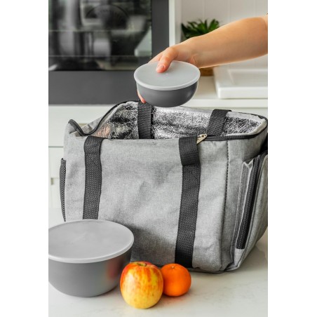 KitchenAid 4pc Meal Prep Bowls Set with Lids - Charcoal Grey