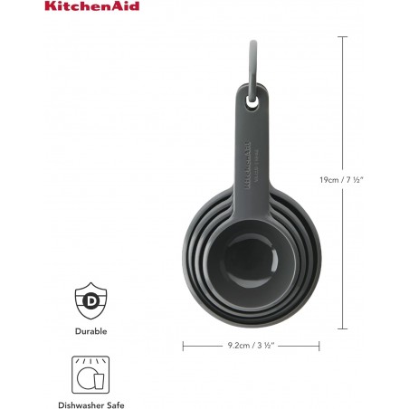 KitchenAid 4pc Measuring Cup Set - Charcoal Grey