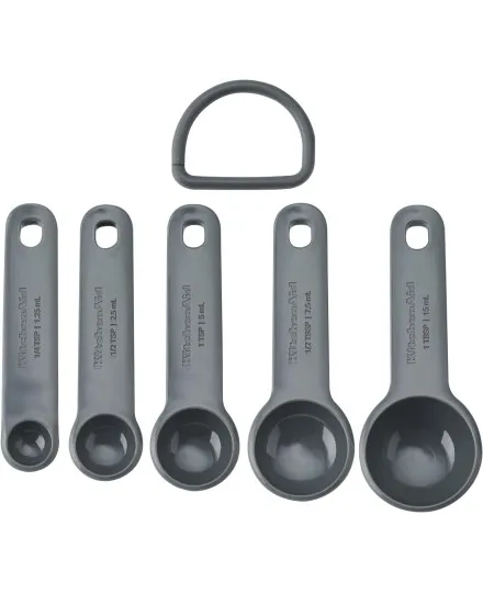 KitchenAid Ensemble de cuillères à mesurer 5 pièces - Gris anthracite - Mimocook