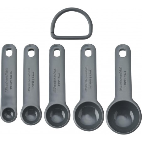 Set de colheres de medição KitchenAid 5pc - Charcoal Grey - Mimocook