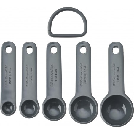 KitchenAid Ensemble de cuillères à mesurer 5 pièces - Gris anthracite - Mimocook