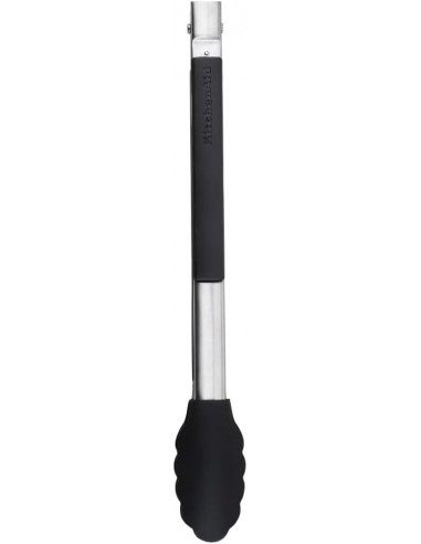 Pinça de bloqueio lateral 30cm com ponta de silicone KitchenAid - Mimocook