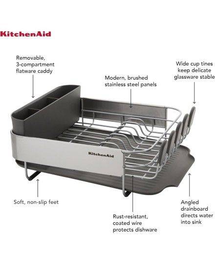 KitchenAid Support compact pour le séchage de la vaisselle | KitchenAid | Mimocook