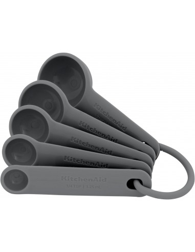 KitchenAid Juego de 5 Cucharas Medidoras - Gris Carbón - Mimocook