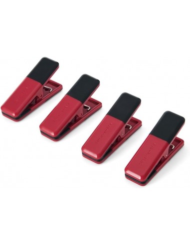 KitchenAid 4pc Small Kitchen Clips Set – Empire Red   - Mimocook