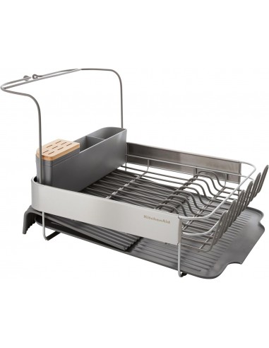 KitchenAid Expandable Dish-Drying Rack with Glassware Attachment - Mimocook