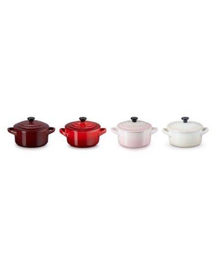 Le Creuset 4er-Set Mini-Cocottes Petits Fours aus Steinzeug | Le Creuset | Mimocook