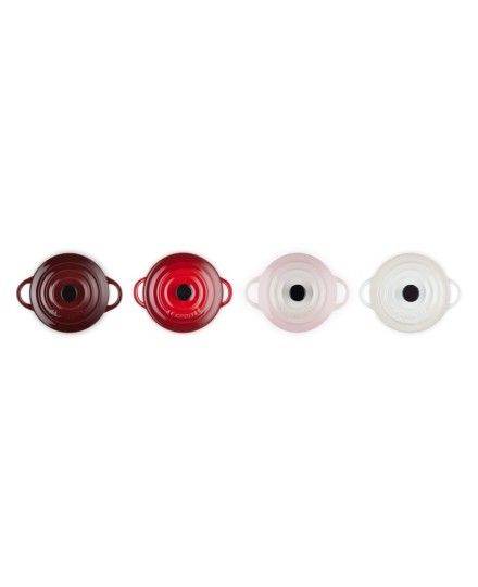 Le Creuset 4er-Set Mini-Cocottes Petits Fours aus Steinzeug | Le Creuset | Mimocook