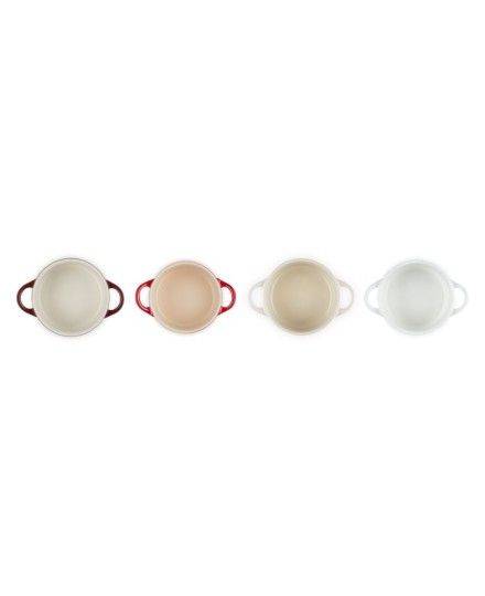 Le Creuset 4er-Set Mini-Cocottes Petits Fours aus Steinzeug | Le Creuset | Mimocook