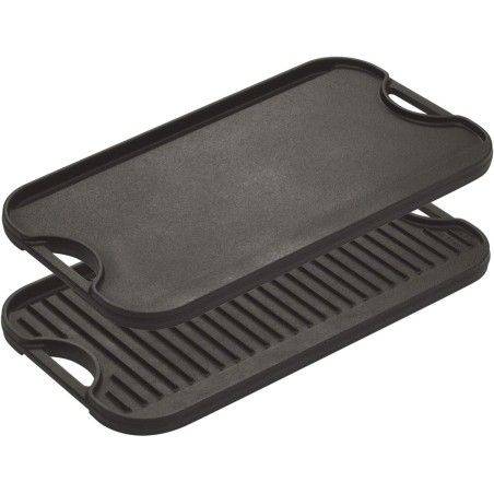 Lodge Pro-Grid Grill/Plancha Reversible de Hierro Fundido 51 × 27 cm | Lodge | Mimocook
