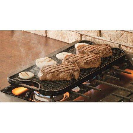 Lodge Pro-Grid Grill/Plancha Reversible de Hierro Fundido 51 × 27 cm | Lodge | Mimocook