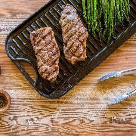Lodge Pro-Grid Grill/Plancha Reversible de Hierro Fundido 51 × 27 cm | Lodge | Mimocook