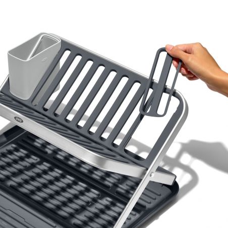 OXO Good Grips Aluminum Fold Flat Dish Rack