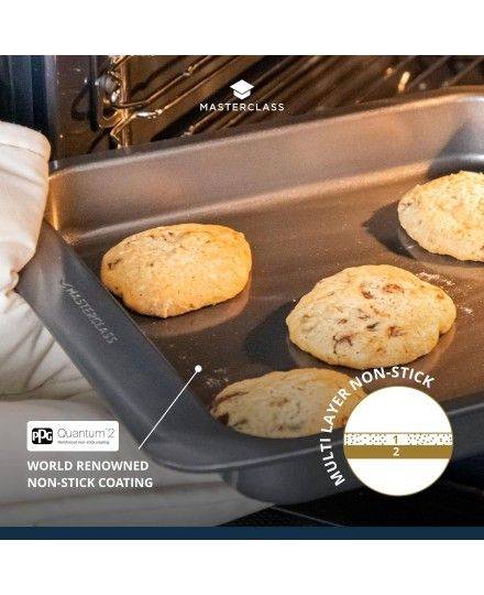 MasterClass Smart Space Stacking Seven Piece Non-Stick Roasting, Baking & Pastry Set | Kitchen Craft | Mimocook