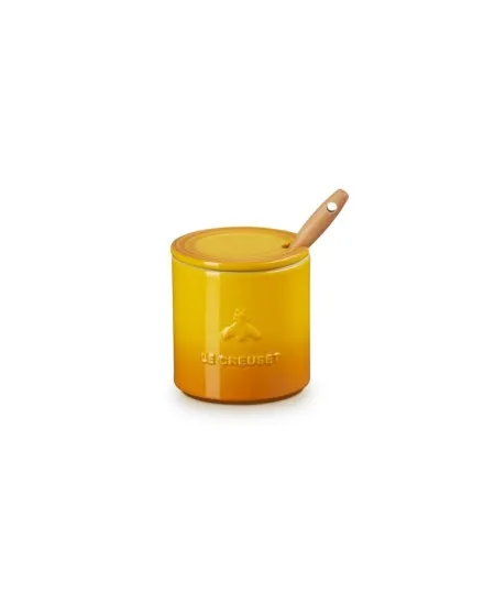Pote para mel Signature de cerâmica com colher Le Creuset