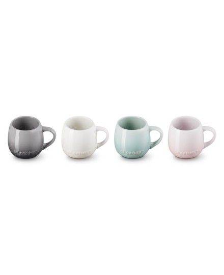 Le Creuset Stoneware Coupe Set of 4 Mugs | Le Creuset | Mimocook