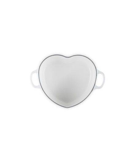 Cocotte Cœur en fonte émaillée avec bouton cœur Blanc Le Creuset | Le Creuset | Mimocook