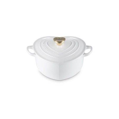 Tacho cocotte coração branco Le Creuset | Le Creuset | Mimocook