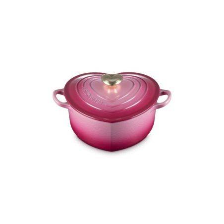 Cocotte corazón de hierro fundido berry con pomo en forma de corazón Le Creuset | Le Creuset | Mimocook