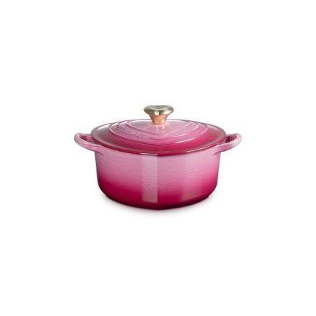 Cocotte corazón de hierro fundido berry con pomo en forma de corazón Le Creuset | Le Creuset | Mimocook