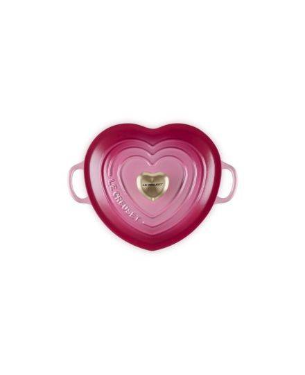 Cocotte corazón de hierro fundido berry con pomo en forma de corazón Le Creuset | Le Creuset | Mimocook