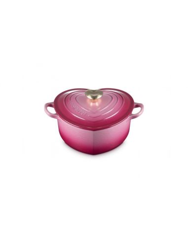 Le Creuset Classic Cast Iron berry Heart Casseroles