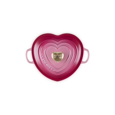 Le Creuset Classic Cast Iron berry Heart Casseroles