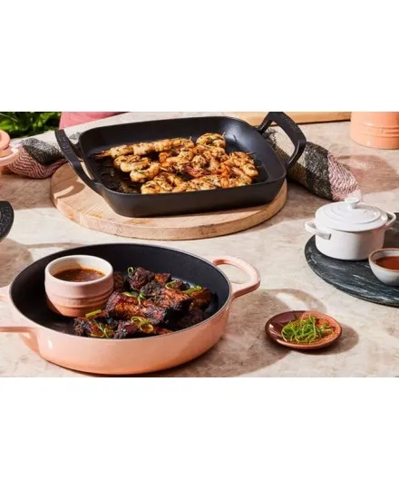 Assador quadrado BBQ Outdoor em ferro fundido Le Creuset - Mimocook
