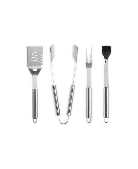 Juego de 4 utensilios de barbacoa de acero inoxidable con bolsa Le Creuset | Le Creuset | Mimocook
