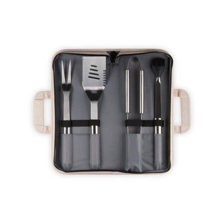 Juego de 4 utensilios de barbacoa de acero inoxidable con bolsa Le Creuset | Le Creuset | Mimocook