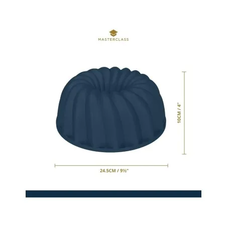 Forma de bolo decorativa em alumínio fundido antiaderente MasterClass Swirl - Mimocook